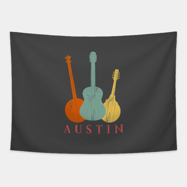 Austin Texas Music Festival Tapestry by BirdsEyeWorks