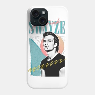 Patrick Swayze •• Retro Graphic Design Phone Case