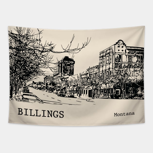 Billings - Montana Tapestry by Lakeric