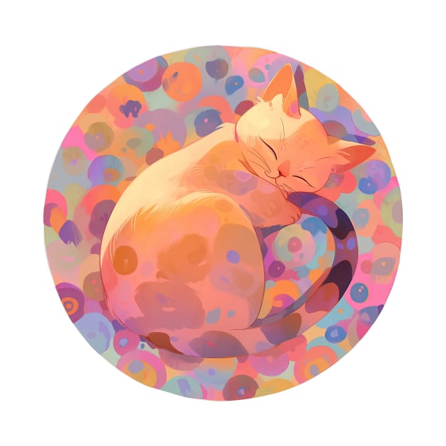 Sleeping Cat by JensenArtCo