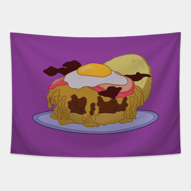 The Good Morning Burger Tapestry by saintpetty