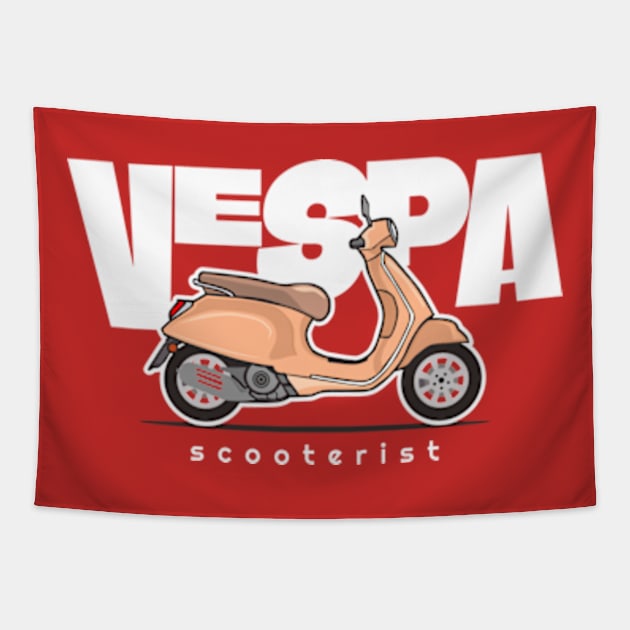 Vespa Primavera Tapestry by vespatology