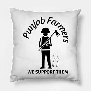 pujab Farmers we support them Pillow