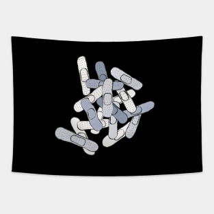 Gray Band Aid Tapestry