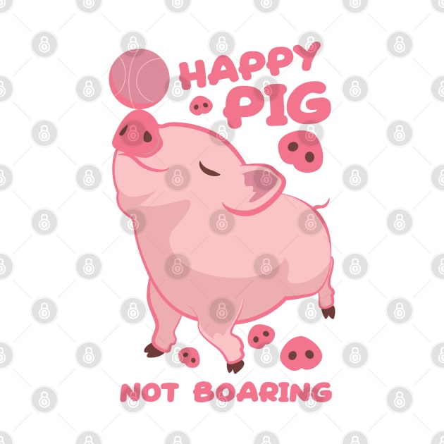 Happy Pig, Not Boaring by andantino