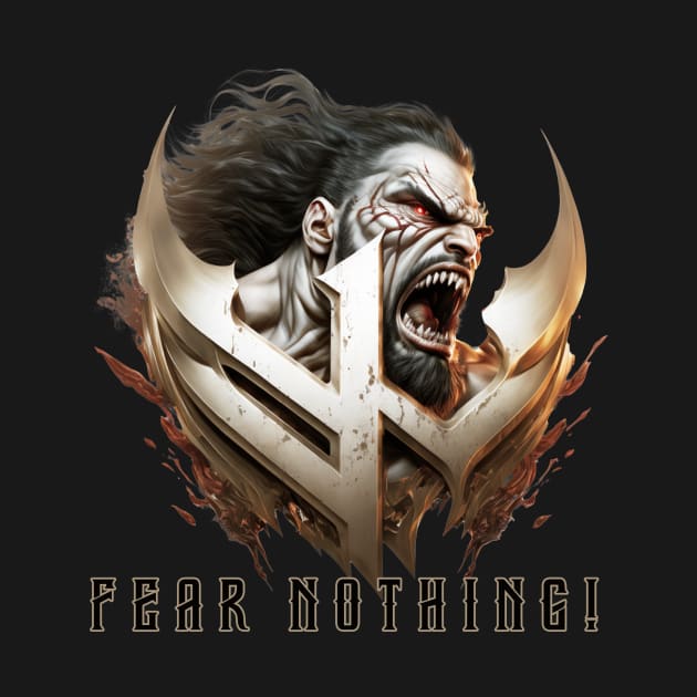 Fear Nothing | Warrior T-Shirt | Strength Design | Mens Gift | Fighter T-Shirt | MMA T-Shirt by Relentless Bloodlines