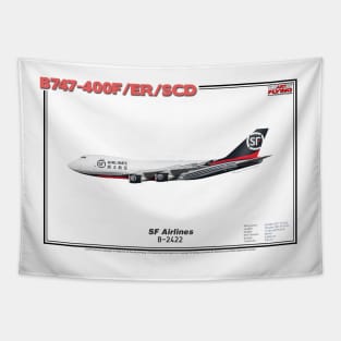 Boeing B747-400F/ER/SCD - SF Airlines (Art Print) Tapestry