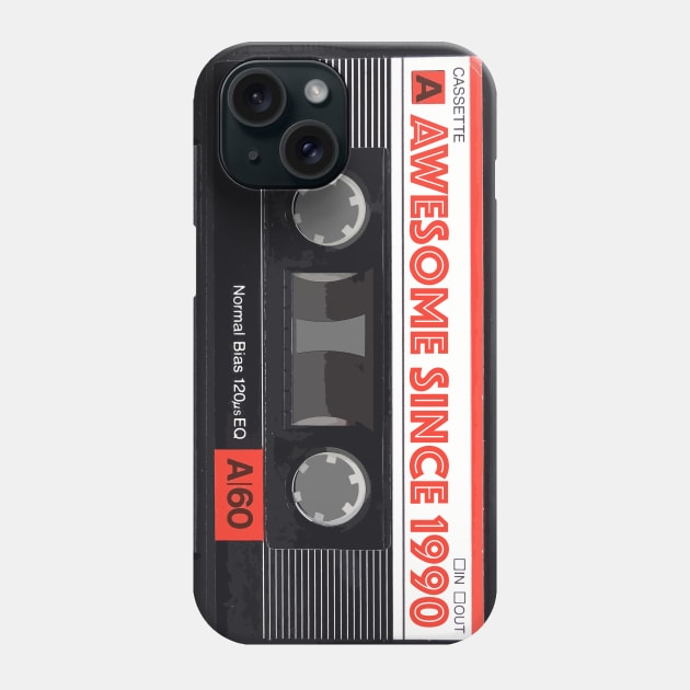 Classic Cassette Tape Mixtape - Awesome Since 1990 Birthday Gift Phone Case by DankFutura