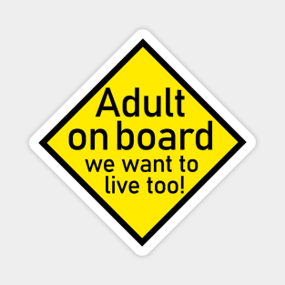 Adult on Board Magnet