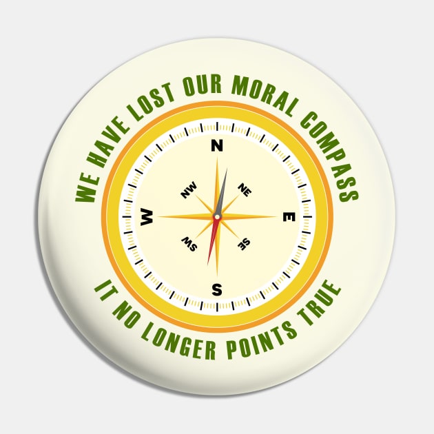 Lost Moral compass Pin by bluehair