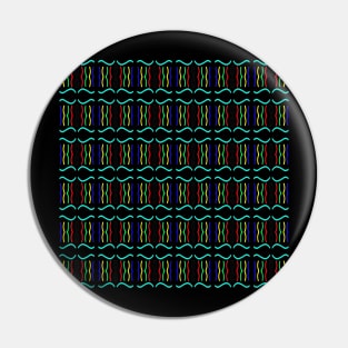 Intriguing Colorful Curves Pattern Pin