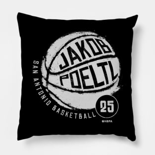 Jakob Poeltl San Antonio Basketball Pillow