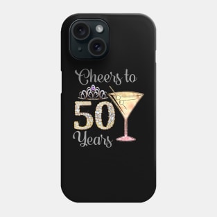 Funny Queen Princess Cheers To 50 Years Birthday Cute Phone Case