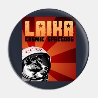 Laika- Cosmic Spacedog Pin