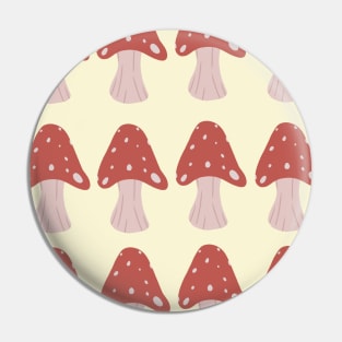 Minimalist mushroom pattern Pin