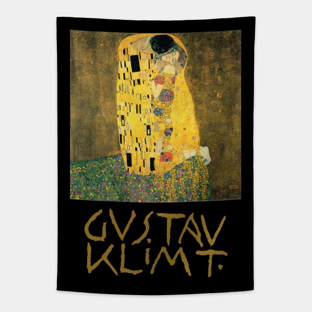 The Kiss by Gustav Klimt Tapestry by MasterpieceCafe