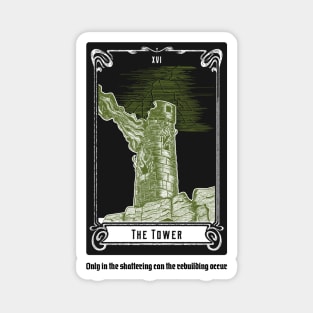 The Tower Tarot Card Magnet