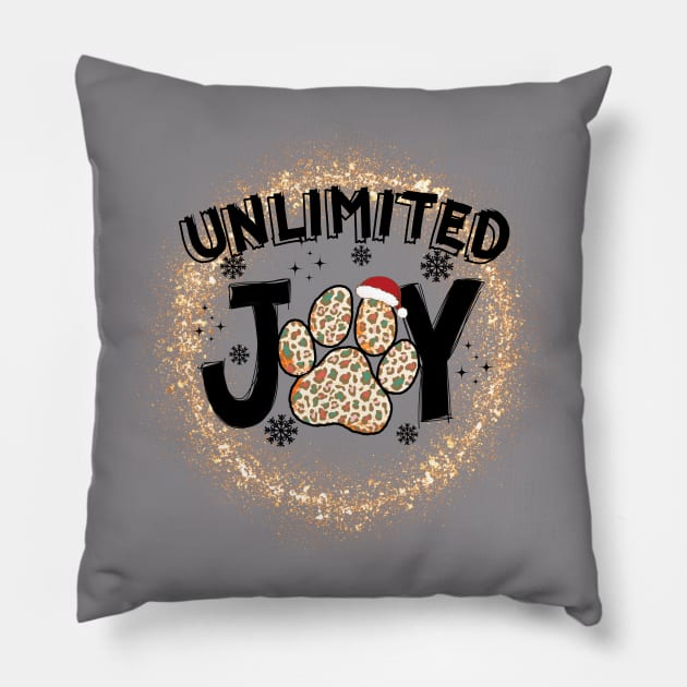 Unlimited Joy With My Dog Pillow by Meoipp