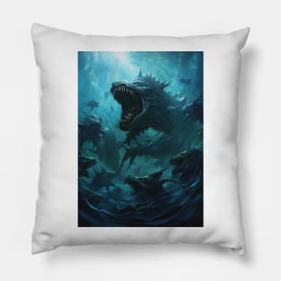 Dark Fantasy Sea Monster Pillow