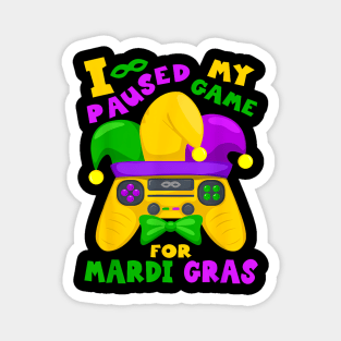 Mardi Gras For Men Kids Gamer Video Game Magnet