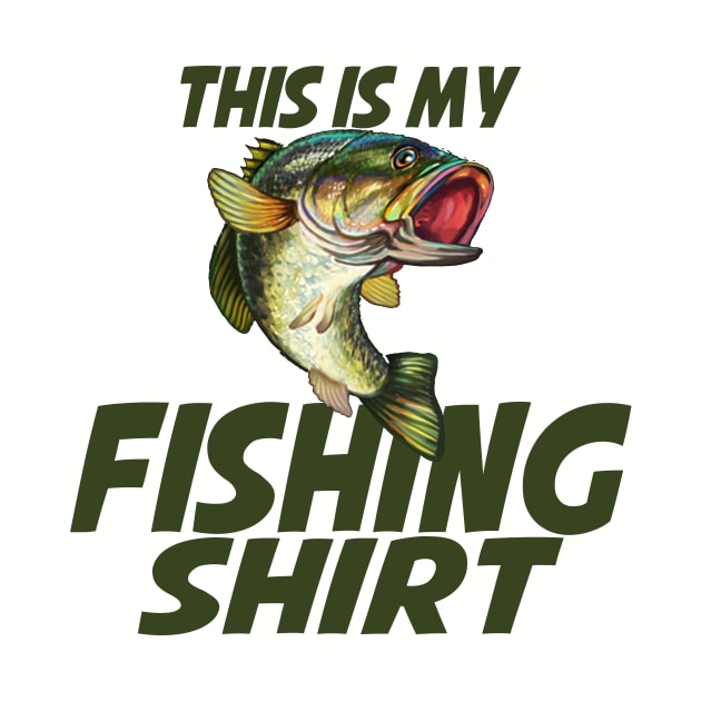 This is my fishing shirt - bass by MonarchGraphics