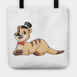 Tiger as groom with bow and cylinder Tote
