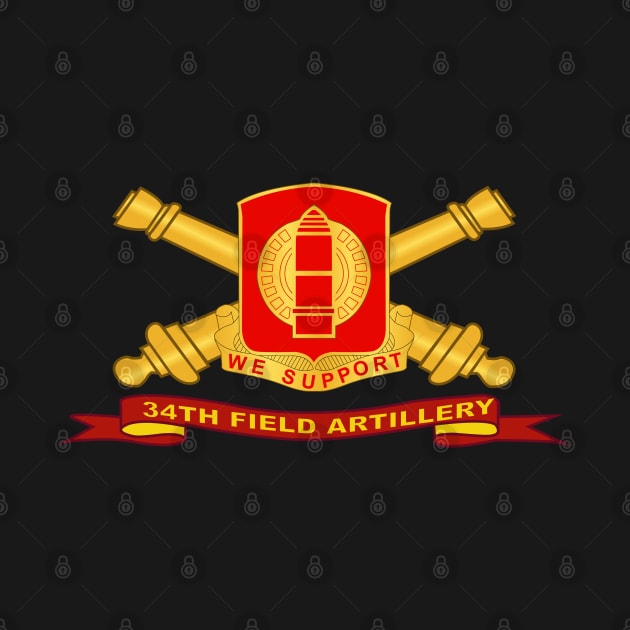 34th Field Artillery w Br - Ribbon by twix123844