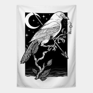 Night Crow Tapestry