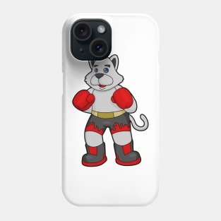Dog as Boxer with Boxing gloves Phone Case