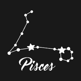 Pisces - White print T-Shirt