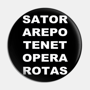 SATOR Square Palindrome Pin