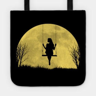 Girl under the moon Tote