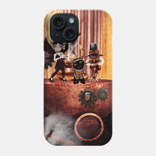 Cute little steampunk friends Phone Case