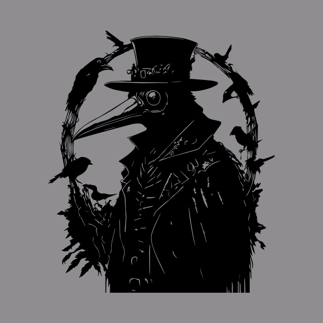 doctor plague with black crows by lkn