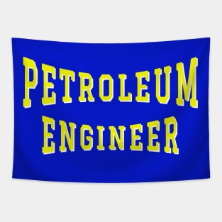 Petroleum Engineer in Yellow Color Text Tapestry