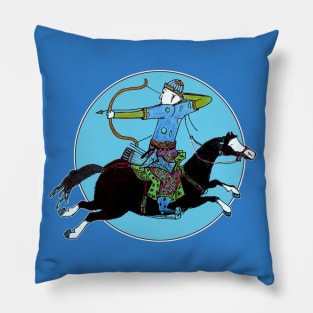 Mongolian Warrior Pillow