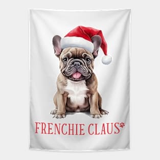 Christmas Frenchie Pun Tapestry