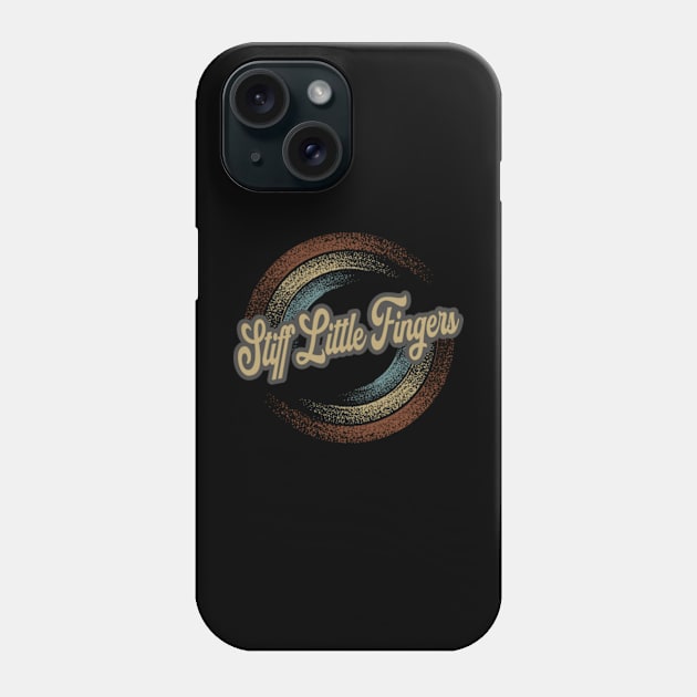 Stiff Little Fingers Circular Fade Phone Case by anotherquicksand