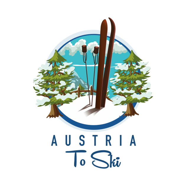 Austria To Ski sports logo by nickemporium1