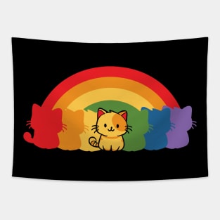 Rainbow Cats Tapestry