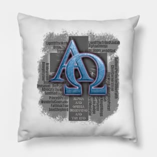 Jesus - Alpha and Omega Pillow