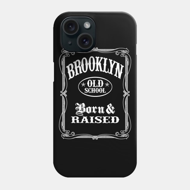 Brooklyn Old School - Born and Raised Phone Case by robotface