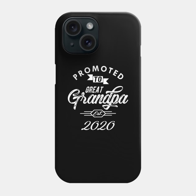 Promoted to great grandpa est. 2020 Phone Case by KC Happy Shop