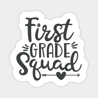 First Grade Squad Funny Kids School Student Back to School Magnet