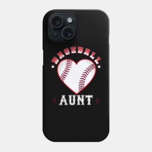 Aunt Baseball Team Family Matching Gifts Funny Sports Lover Player Phone Case