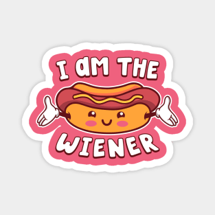 I Am The Wiener Funny Kawaii Hotdog Lover Magnet