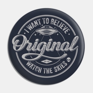 UFO UAP I want to believe Pin