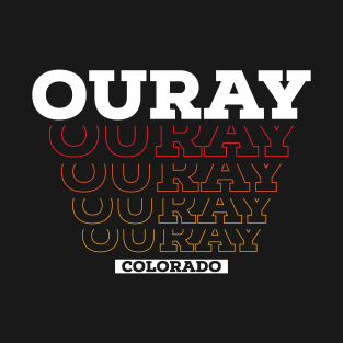 Ouray Colorado USA Vintage Sunset T-Shirt