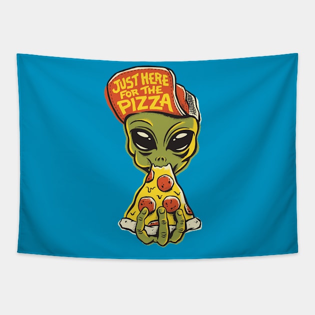 Here For Pizza Tapestry by CPdesign