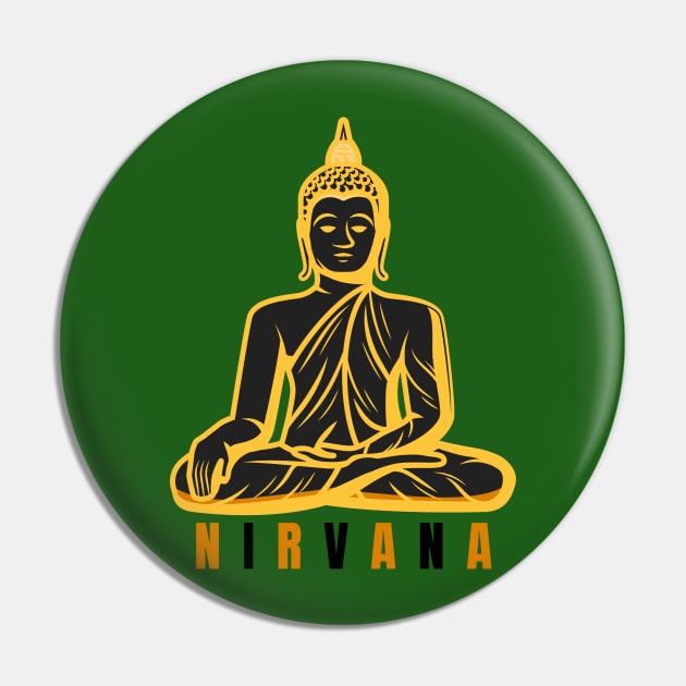 Nirvana Design Pin by PatBelDesign